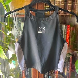 Nike high neck crop top